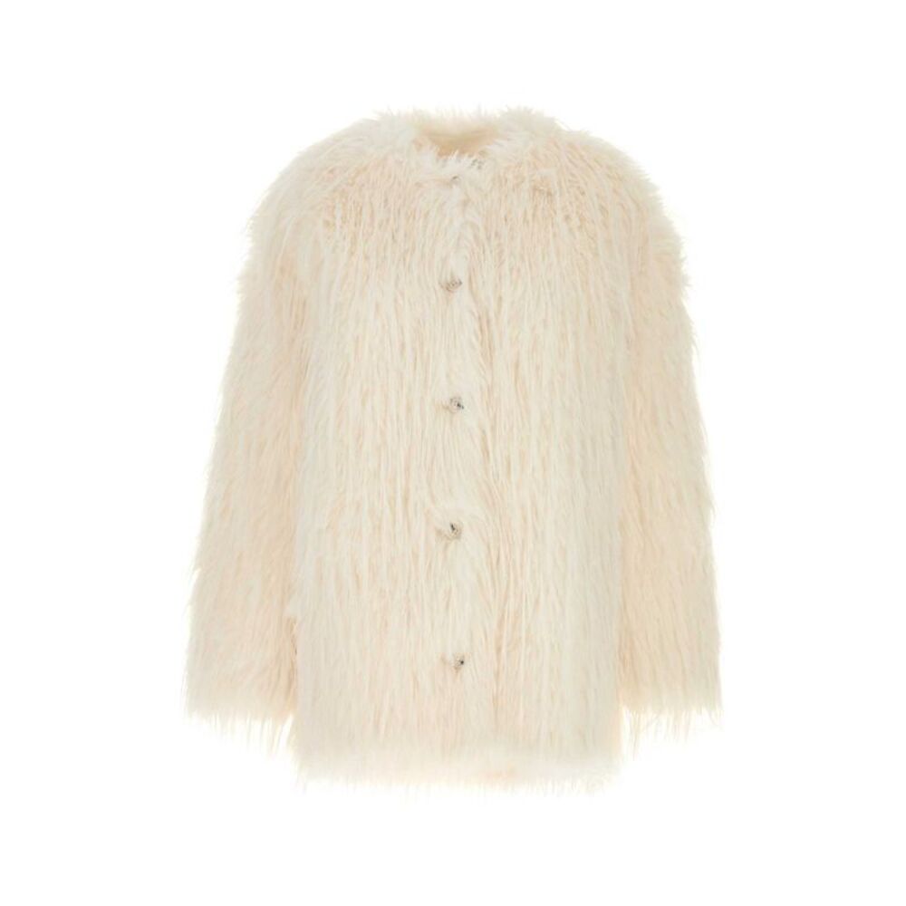 Loulou De Saison Women Ivory Rowe Eco Fur